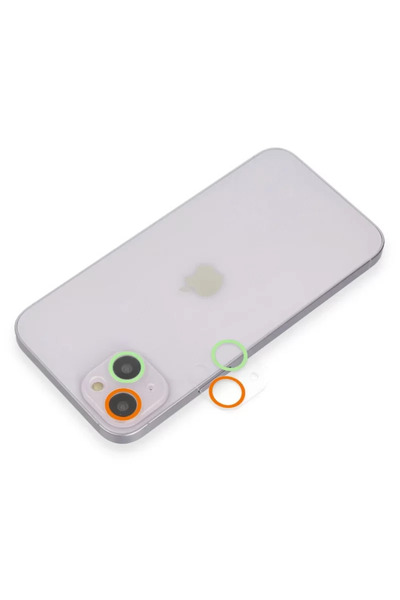 silky glows 13 Mini Colorful Camera Lens Protection Glass Orange-Green - Qual...