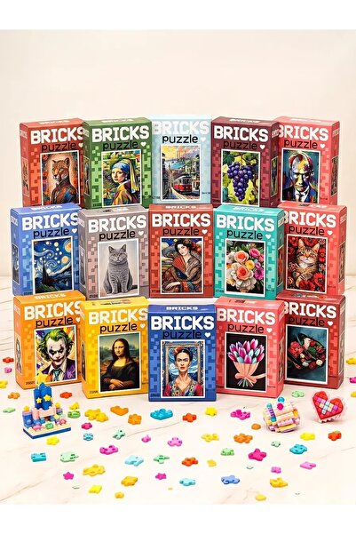 Wolawood BRICKS Mini Blok Yapboz Sanat ve Karakter Koleksiyonu - Mikro Blok P...