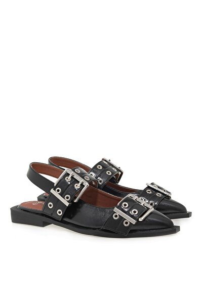 Exe Shoes Γυναικεία Παπούτσια SLINGBACK Mules 27A-451 Μαύρο U427A4511001