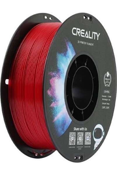 Creality Filament CR-PETG Roșu, inserție 3D (roșu, 1 kg, 1,75 mm, pe rolă)