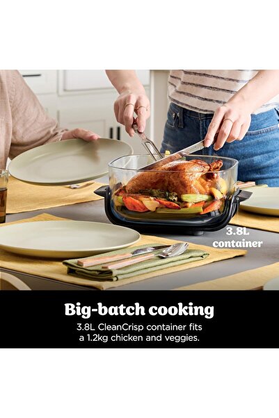 NINJA Crispi 4-in-1 Portable Glass Air Fryer Cooking System