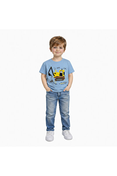 Yale Kids تي شيرت للأولاد من عمر 1-4 سنوات مصنوع من القطن بنسبة 95%