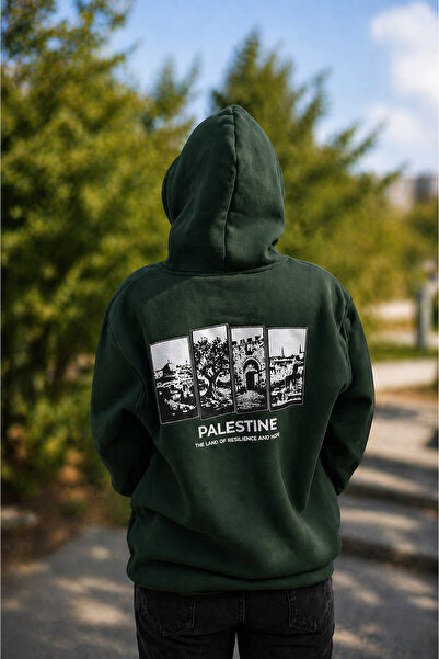ZAVIXO A hoodie designed to reflect the spirit of Palestine through a strong ...