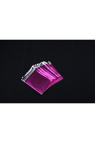 pungi Pungute cadou autoadezive roz metalizat 7x6cm (50 bucati/set)