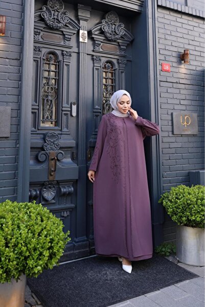 GÖZDE GİYİM BÜYÜK BEDEN SİLİKON DESENLİ ANNE ELBİSE