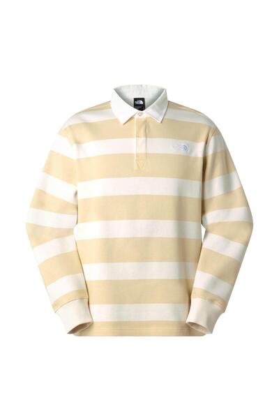 THE NORTH FACE U RUGBY POLO SWEATSHIRT Unisex Tişört NF0A8GAWJN51 Beyaz-S