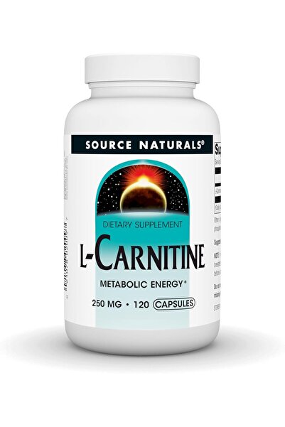 source naturals L-Carnitine, Metabolic Energy*, 250mg - 120 Capsules