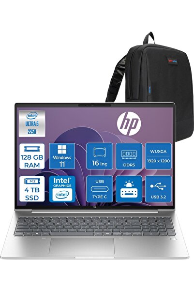 HP Probook 4 G1I Intel Ultra5 225U 128GB Ddr5 4tb SSD 16" Inch Intel® Grafik ...