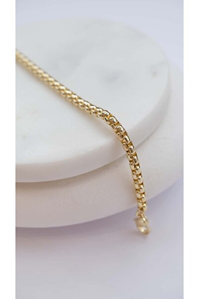 Jerie Gold Curved Ring Detail Bracelet