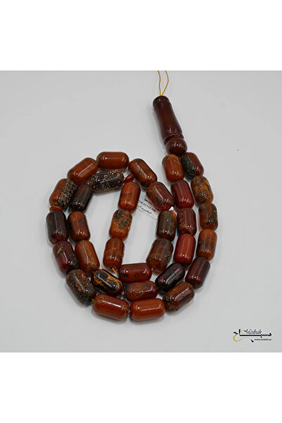 Generic Baltic Amber Rosary 33 beads 121.5g 14 - 24 mm
