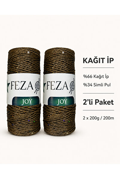 Feza Joy Simli Kağıt İp 200g 200m – Çanta, Sepet ve Aksesuar Yapımına Uygun E...