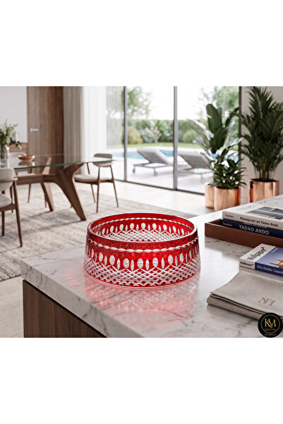 Kristal Market El İşçiliği Kesme kristal Merkür Royal Desen Lüks Meyvelik Sun...