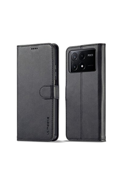 LC.IMEEKE Calf Texture Θήκη Πορτοφόλι Black (Xiaomi Poco X6 Pro 5G)