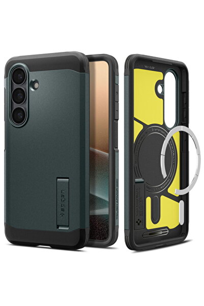 Spigen Husa Tough Armor MagSafe, verde abis - Samsung Galaxy S26