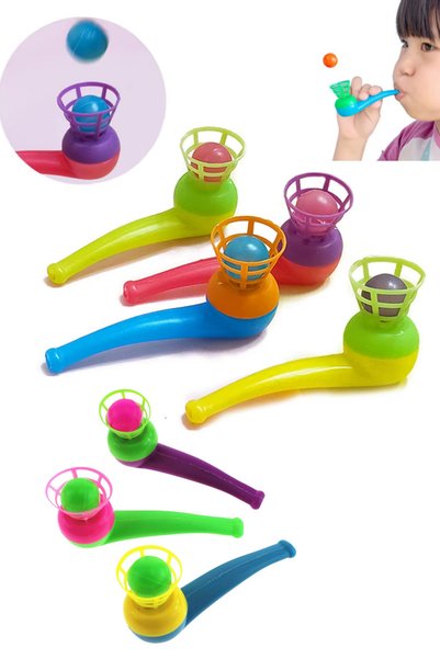 Leiste 2Pcs Saxophone Ball Blowing Game Party Favor Educational Balance Skill Stress Relief Toy Popit Pipette Breath Ball Bounce Lift Game