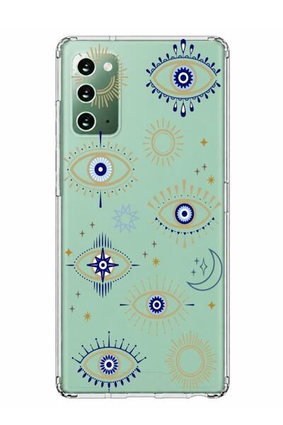 3GEN CASE Samsung Galaxy Note 20 Uyumlu Lüx Desenli Şeffaf Silikon Kılıf