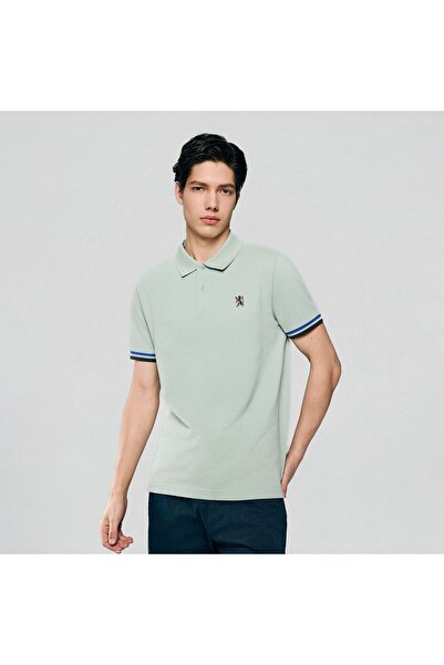Giordano قميص بولو رجالي ضيق من قماش البيكيه عالي الأداء