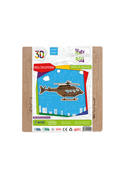 Ahşah 3D Helikopter Maketi