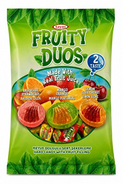 TAYAŞ Fruity Duos Meyve Dolgulu Sert Şeker 700 gram