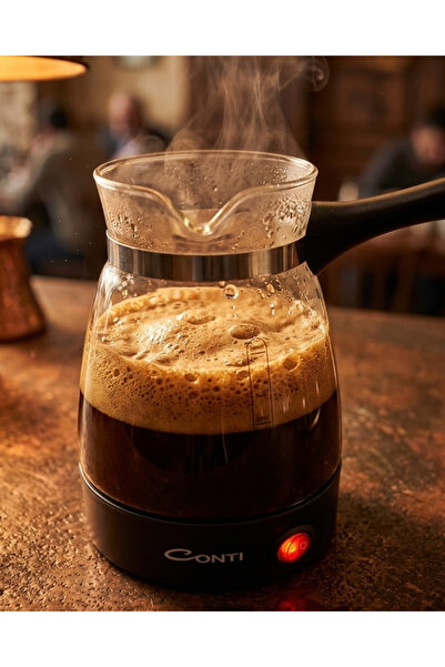 silky glows Premium Glass Turkish Coffee Maker 650W 5 Cup Capacity