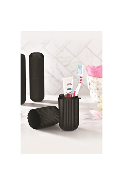 Generic Brand Black Travel Type Toothbrush & Accessory Box & Multi-Purpose St...