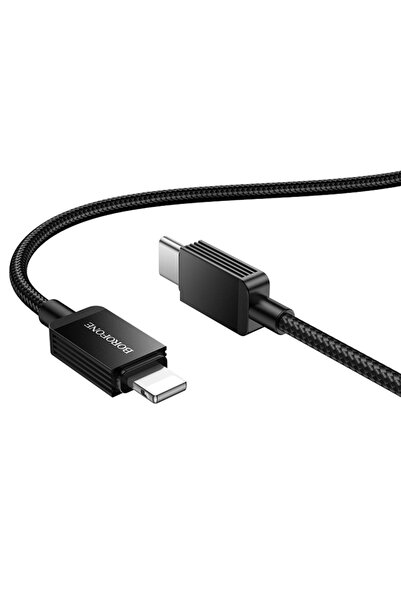 Borofone Cablu de alimentare, USB-C la iP, 27W, 1m - Placer (BX120) - Negru