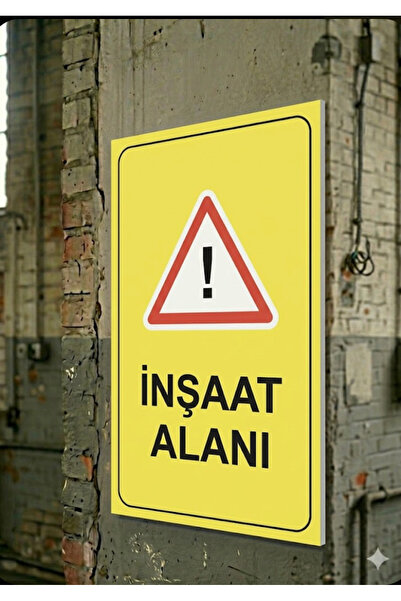 İNŞAAT ALANI İSG İŞ GÜVENLİĞİ PANOSU 5mm Forex 35X50