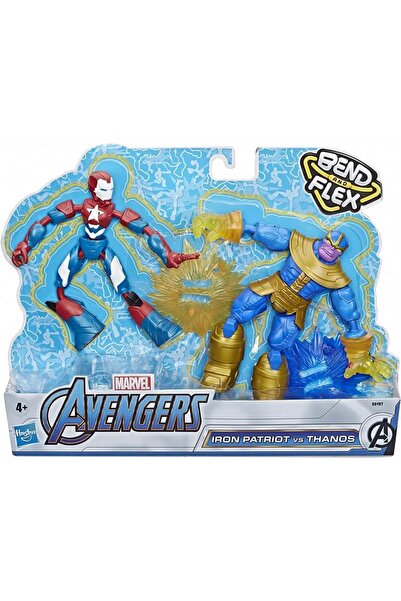 Hasbro Μάρβελ Εκδικητές Εύκαμπτος Σιδερένιος Πατριώτης Εναντίον Θάνος Παιχνίδ...