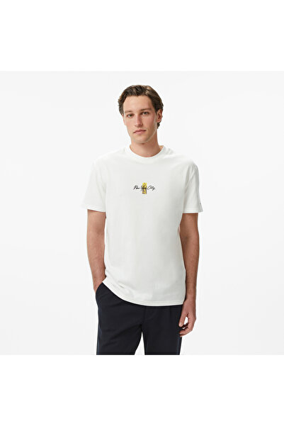 Tommy Hilfiger Signature Erkek Beyaz T-Shirt