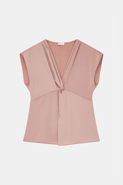 W Collection AÇIK PEMBE STANDART KALIP POLYESTER BLUZ