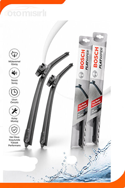 MG HS II/EHS II 2024-2026 Uyumlu Bosch Aeroeco Flatwiper Silecek Takımı Ön 2'li Set