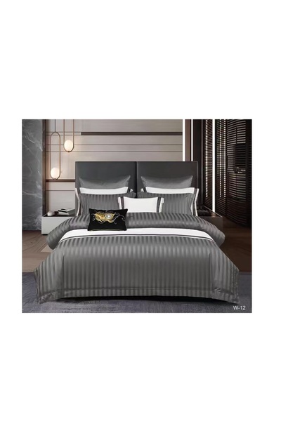Super Design Pucioasa Damask Bed Linen, Sulphur, 2 Persons, Double Bed, 6 Pie...