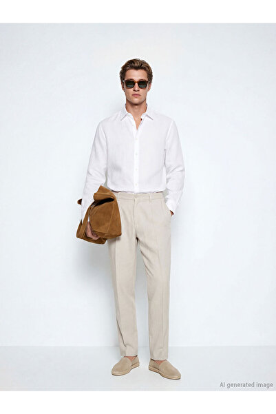 LC Waikiki I Standart Fit Viscose Men's Pleated Trousers from Freezen Store