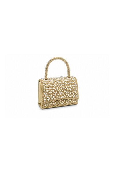 silora Girls' Evening Pearl Bag with Rhinestones.