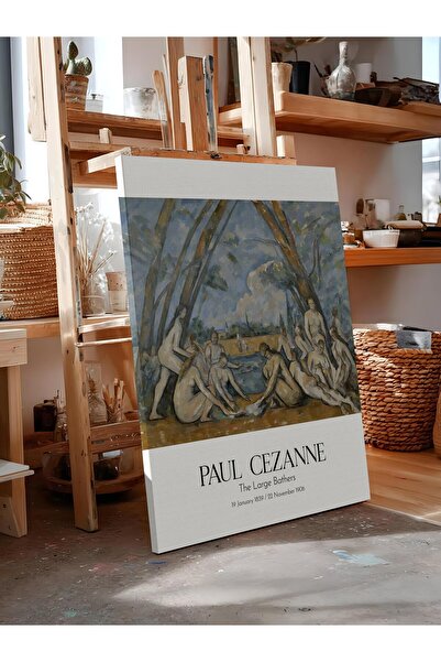 Postifull Paul Cezanne - the Large Bathers, Canvas Painting, Art Series No:11...