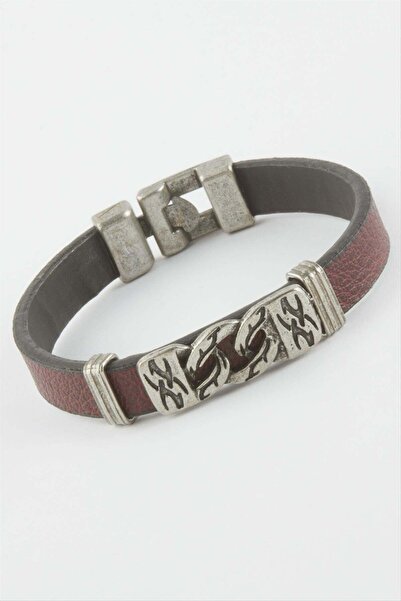 Generic Brand Chain Patterned Faux Leather Bracelet