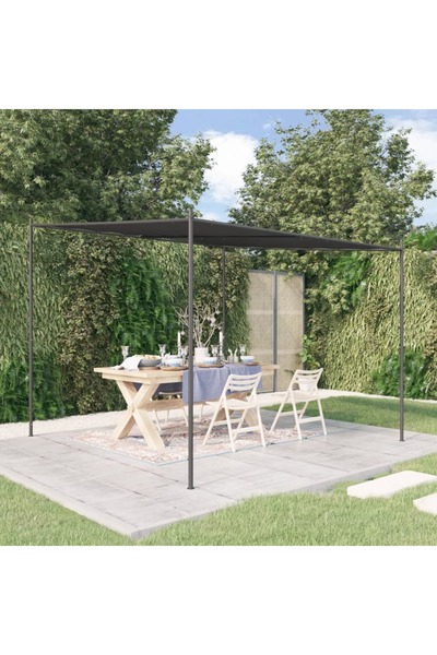 vidaxl Foisor, antracit, 3x3 m, 180 g/mÂ², material textil si ot›el