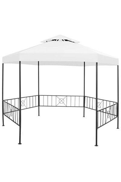 vidaxl FOISOR de grădină, alb, 323 x 275 x 265 cm, 180 g/mÂ²