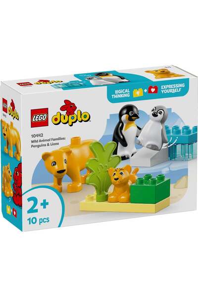 LEGO ® DUPLO® - Familii de animale salbatice: Pinguini si lei (10442)