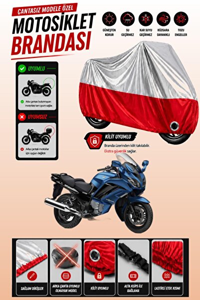 Cemku Twin غطاء محرك ياماها FJR 1300 متوافق مع اللون الرمادي العلوي واللون ال...