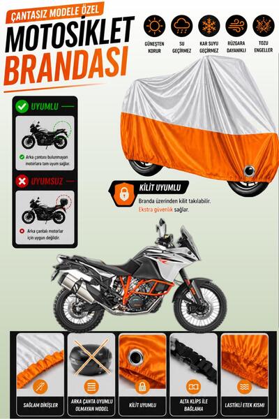 Cemku Twin غطاء محرك متوافق مع KTM 1090 Adventure R باللون الرمادي من الأعلى ...