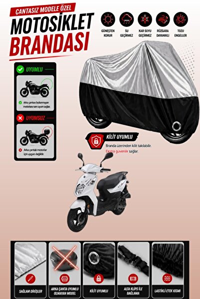 Cemku Twin Top Gray - Bottom Black Sym Orbit Ii 125I Compatible Engine Cover,...