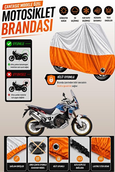 Cemku Twin Top Gray - Bottom Orange Honda Crf1000L Africa Twin Dct Compatible...