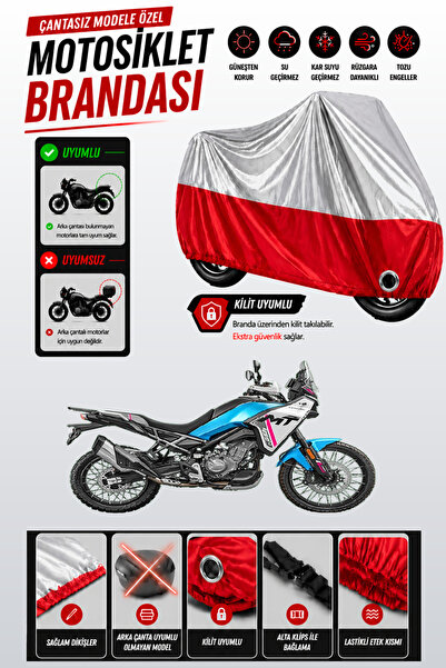 Cemku Twin غطاء محرك متوافق مع CFmoto 450MT باللون الرمادي من الأعلى والأحمر ...