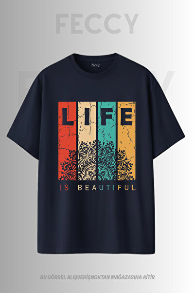FECCY Tricou unisex supradimensionat cu imprimeu Hunter Theme Premium Life Tr...