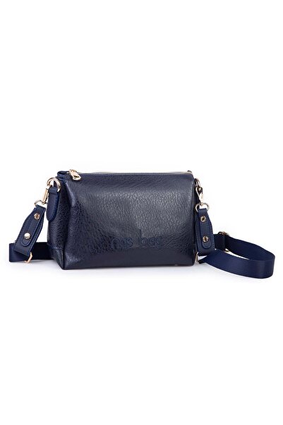 Nas Bag Kadın Sade Günlük Postacı Çantası ( 25x16 cm) Lacivert Victoria