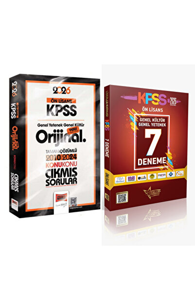 Yargı Yayınları 2026 KPSS Ön Lisans GK-GY Orijinal 2010-2024 Konu Konu Çıkmış...