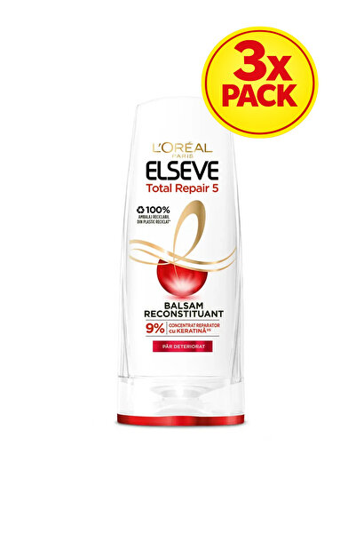 L'Oreal Paris 3x PACK Elseve Total Repair Balm 5, for damaged hair, 200 ml
