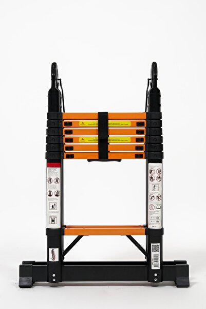 CARDİLİFE 2.2 + 2.2 Metre Teleskopik Çelik Merdiven