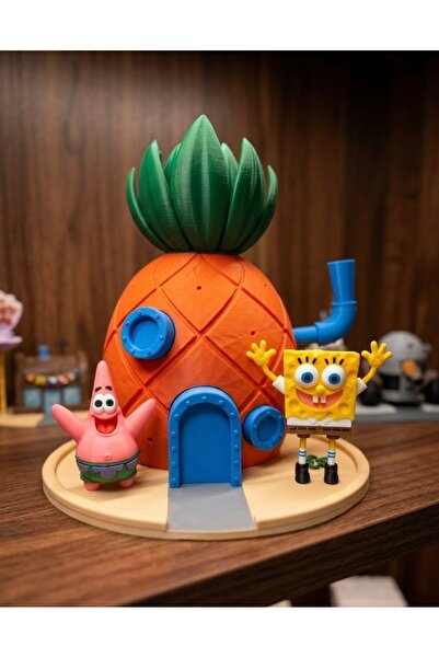 Pixra Diorama Süngerbob & Patrick Ananas Ev Diorama Figür